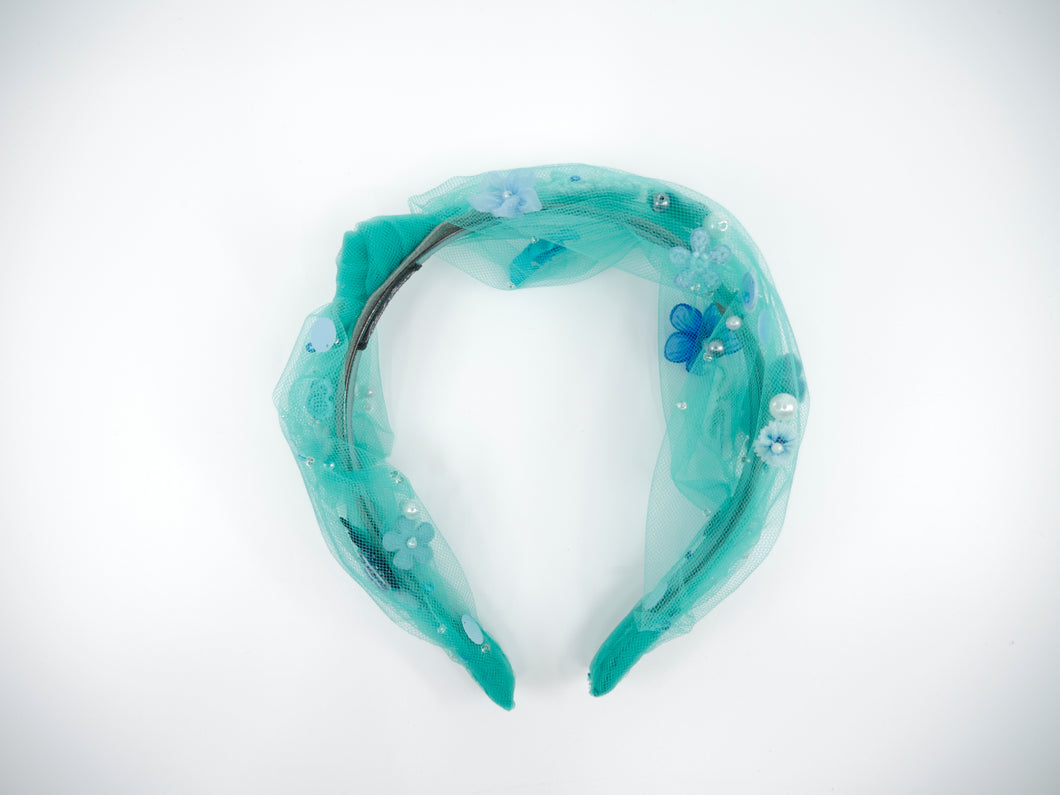 Knot-n-Shake Aqua Blue Fairyband Headband