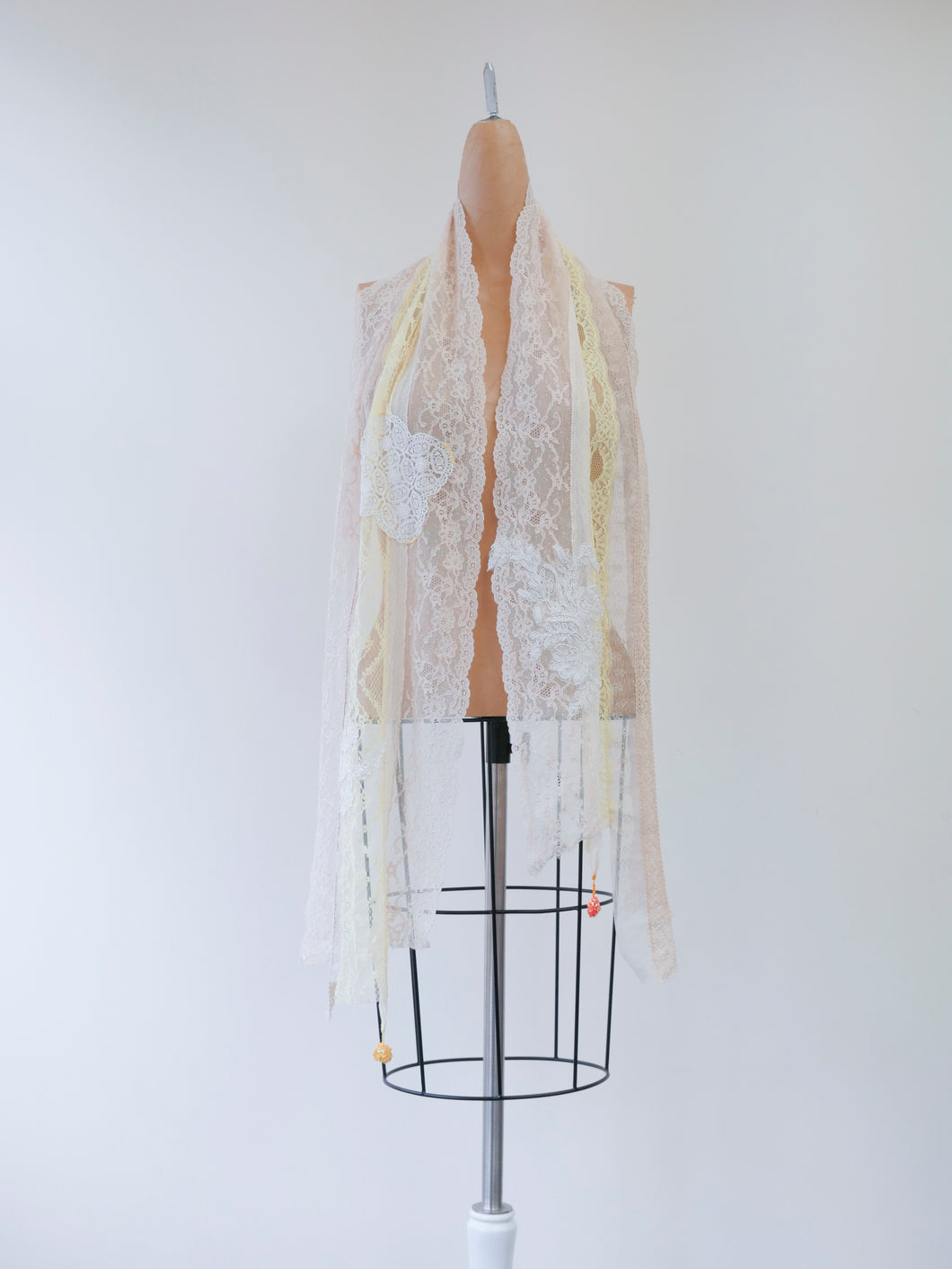 Pale Yellow Lace Symphony Lace Scarf