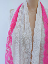 Hot Pink Lace Symphony Lace Scarf