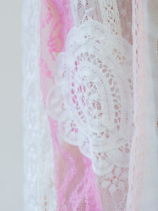 Pink Lace Symphony Lace Scarf