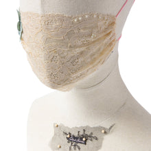 Gia Butterfly Green Lace Veil Fairymask