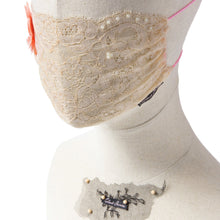 Gia Butterfly Peach Lace Veil Fairymask