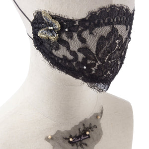 Black Lace Fairymask Trio Set