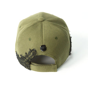 Lace-en-Fleur Green Fairycap Baseball Cap