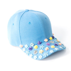 Bloom Bloom Sky Blue Fairycap Baseball Cap