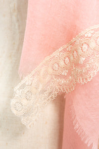 Flow Rose Bud Cashmere Lace Scarf