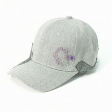 Lace-en-Fleur Grey Fairycap Baseball Cap