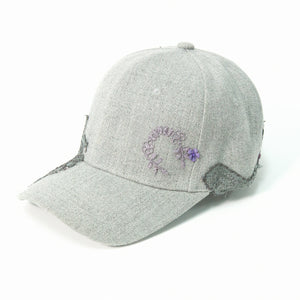 Lace-en-Fleur Grey Fairycap Baseball Cap