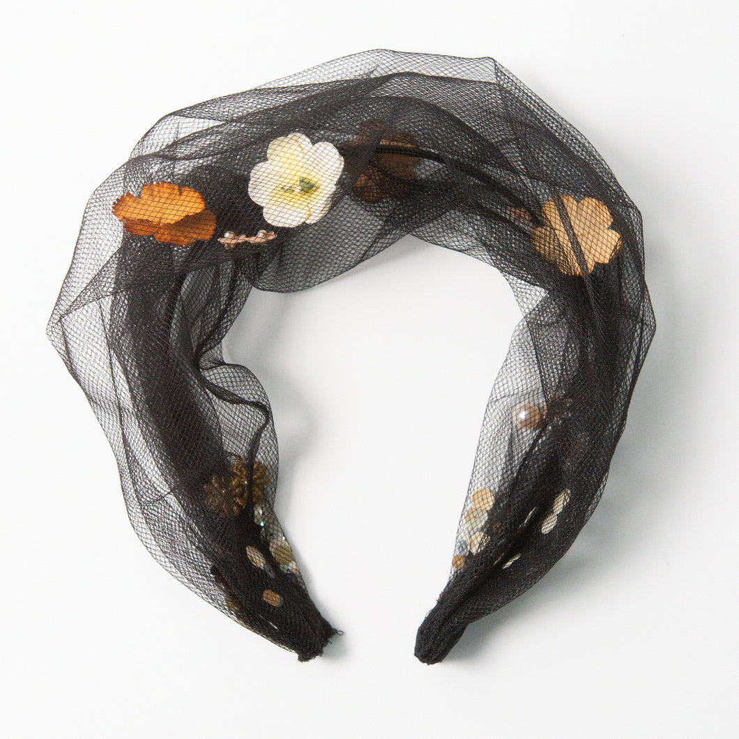 Black + Peach Shake-n-Boom Fairyband Headband