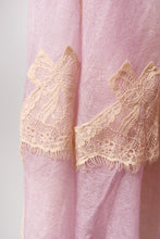 Pearls-en-Bows Lavender Cashmere Lace Scarf