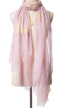 Pearls-en-Bows Lavender Cashmere Lace Scarf