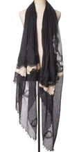 Nostalgia Black Lace Scarf