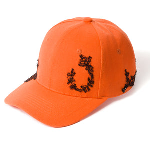 Lace-en-Fleur Orange Fairycap Baseball Cap