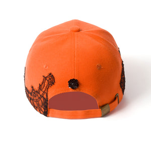 Lace-en-Fleur Orange Fairycap Baseball Cap