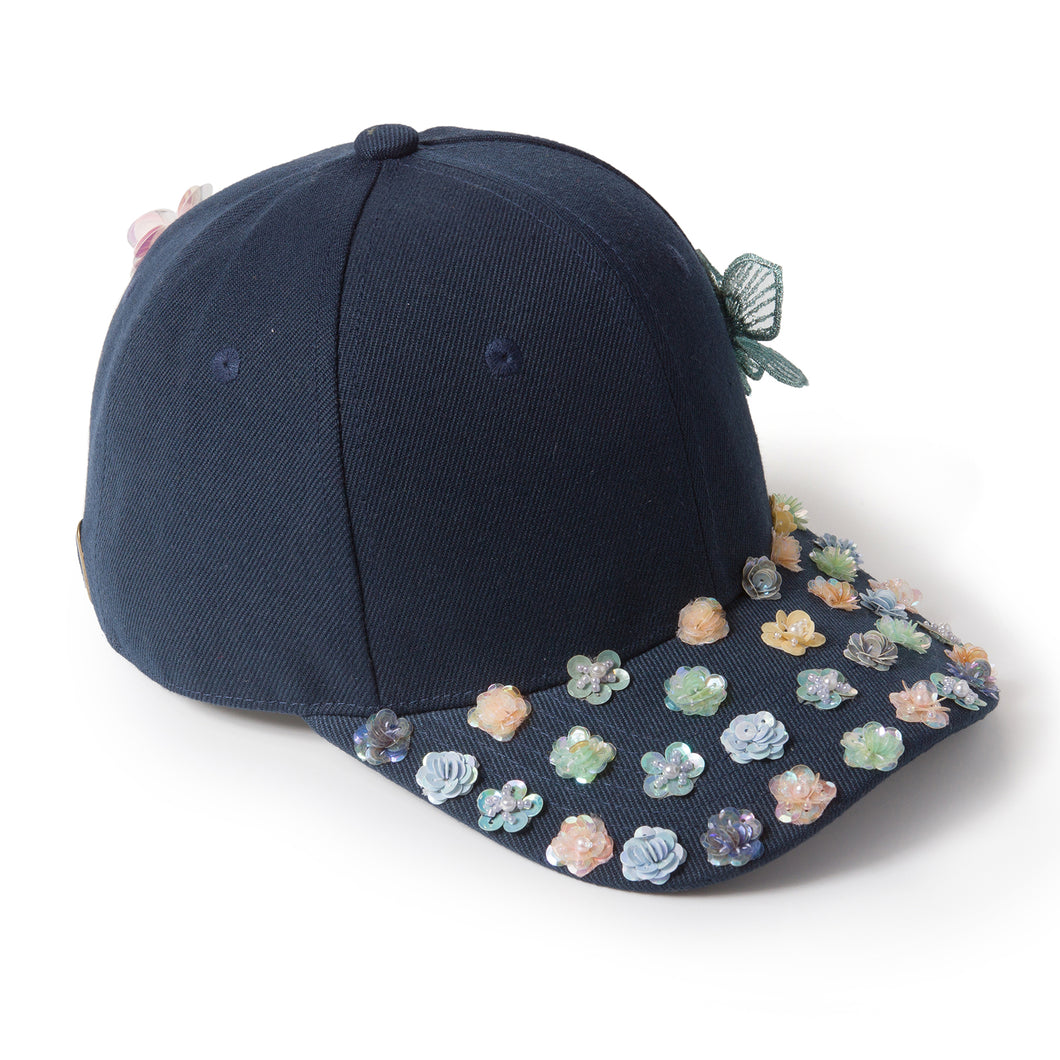 Bloom Bloom Navy Blue Fairycap Baseball Cap