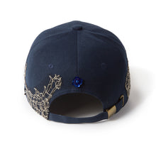 Lace-en-Fleur Navy Blue Fairycap Baseball Cap