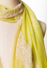 Flow Yellow Cashmere Lace Scarf