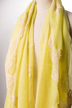 Flow Yellow Cashmere Lace Scarf