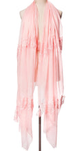 Flow Light Pink Cashmere Lace Scarf