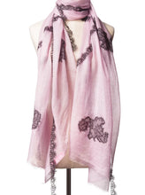 Criss Cross Lilac Cashmere Lace Scarf