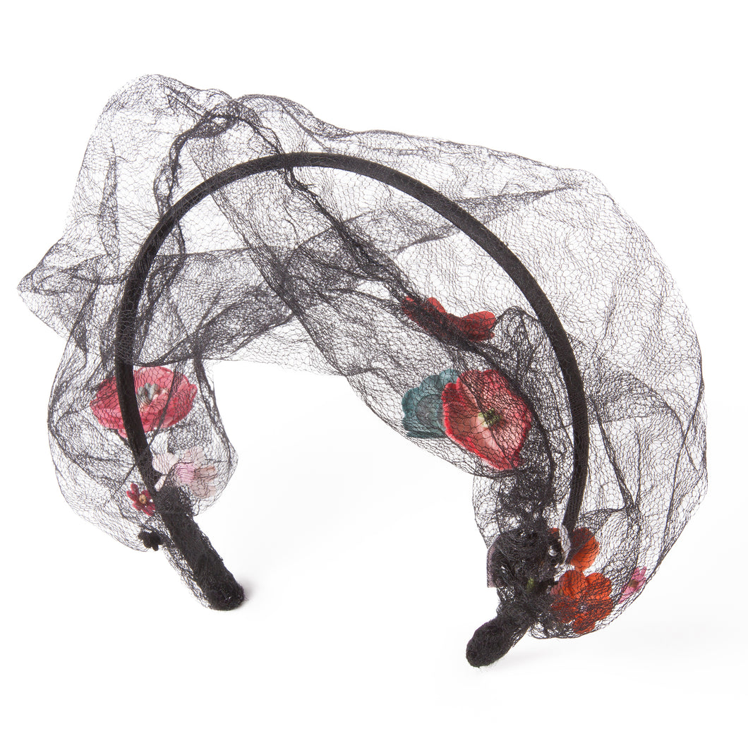 Black Gauzy Shake-n-Boom Fairyband Headband