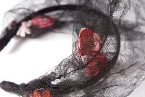 Black Gauzy Shake-n-Boom Fairyband Headband