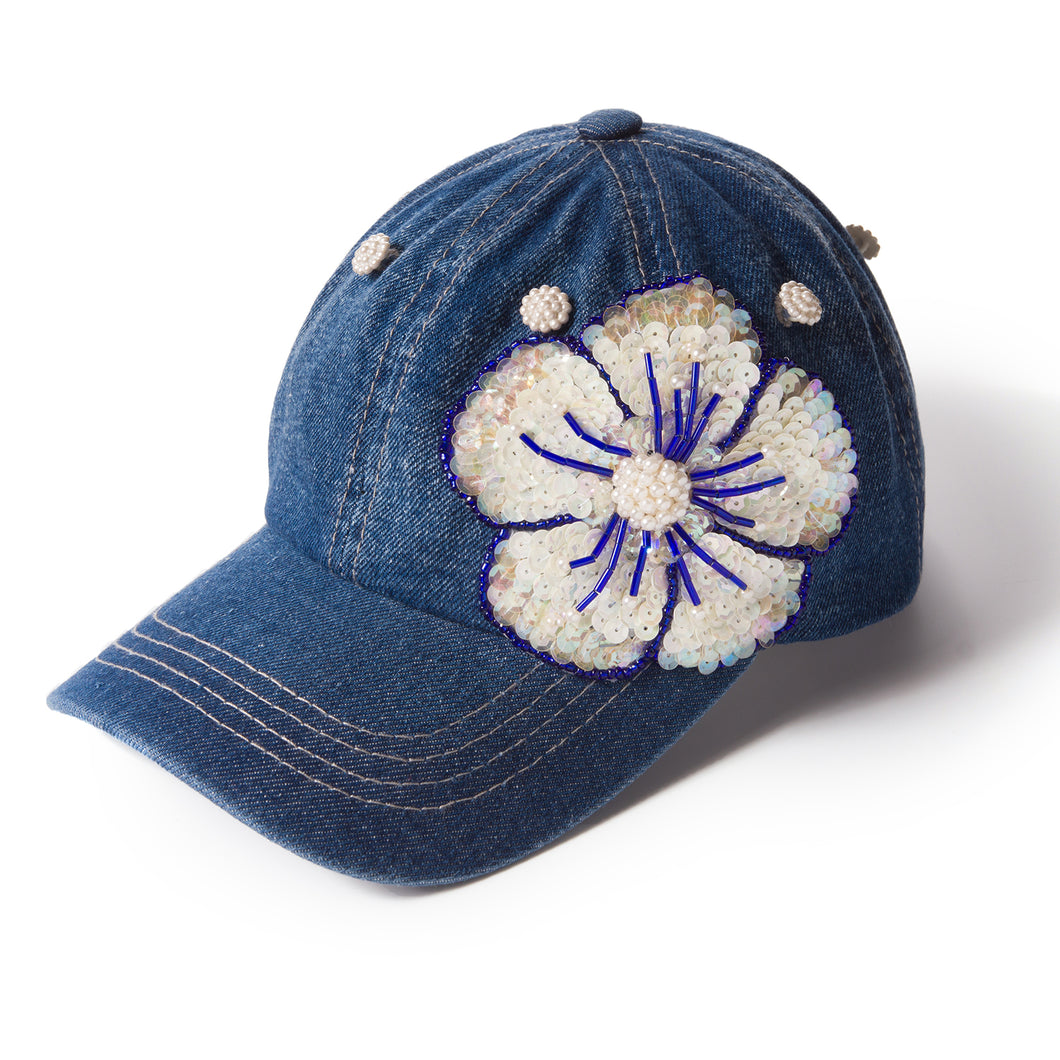 Blue Chic Denim Fairycap Baseball Cap