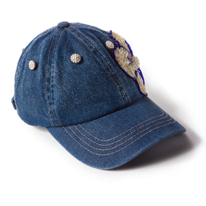 Blue Chic Denim Fairycap Baseball Cap