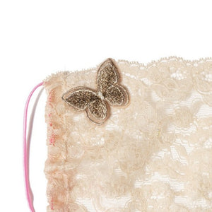Gia Butterfly Copper Lace Veil Fairymask