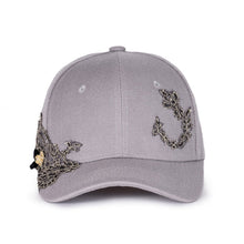 Lace-en-Fleur Grey Fairycap Baseball Cap