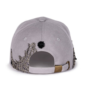 Lace-en-Fleur Grey Fairycap Baseball Cap