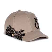 Lace-en-Fleur Beige Fairycap Baseball Cap