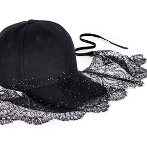 Fairykini Black Veil Fairycap Baseball Cap