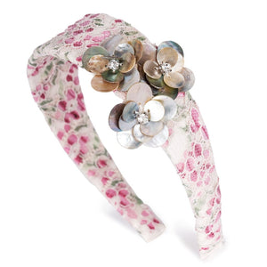 Trio Pearly Blooms Fairyband Headband