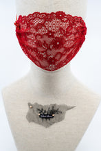 Scarlet Lace Veil Fairymask