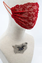 Scarlet Lace Veil Fairymask
