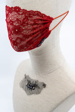 Scarlet Lace Veil Fairymask