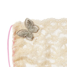 Gia Butterfly Gold Lace Veil Fairymask