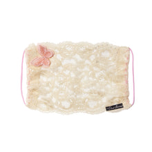 Gia Butterfly Peach Lace Veil Fairymask