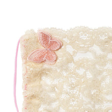 Gia Butterfly Peach Lace Veil Fairymask